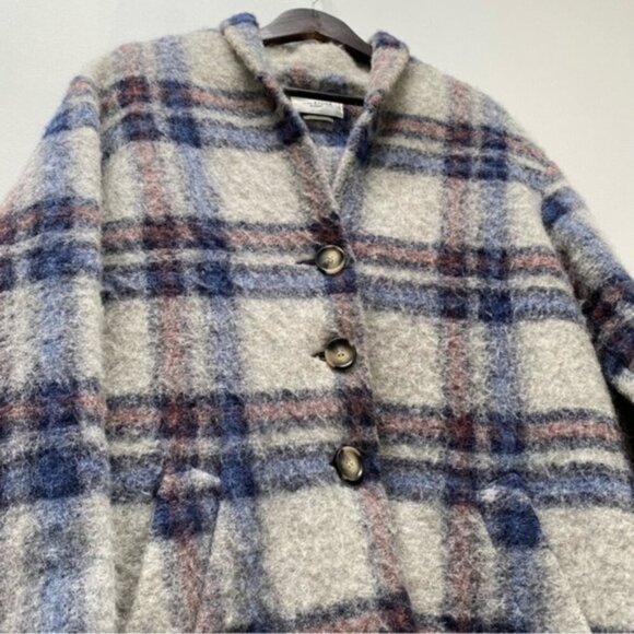 Isabel Marant‎ Etoile Gabriel Plaid Wool Shacket Jacket Coat Women Size 36, 6, M - Picture 6 of 8